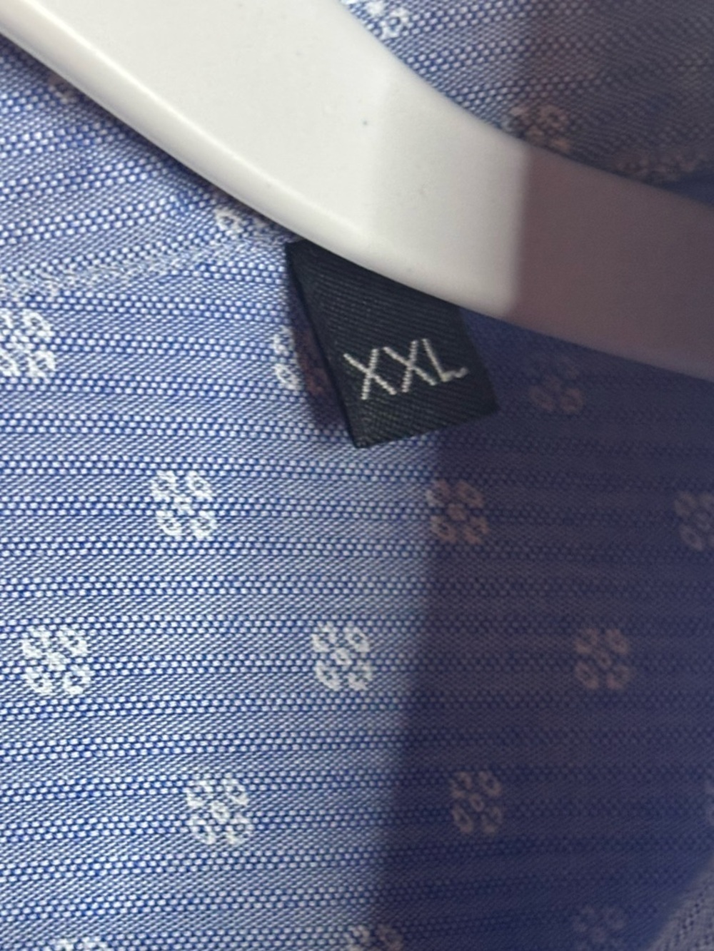 NWOT Z Zegna Light Blue Cotton Micro-Pattern Dress Shirt SIZE XXL - Picture 4 of 11